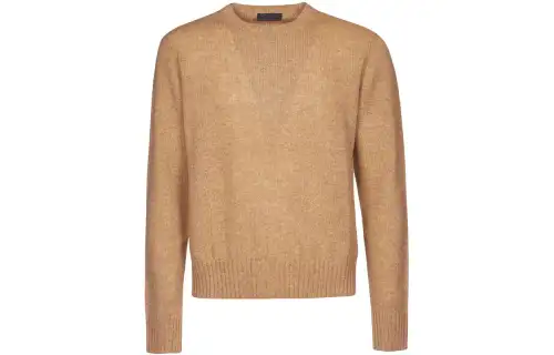 PRADA Sweaters Men's Camel Crew Neck Other