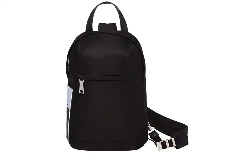 PRADA Leather Shoulder Bag, Crossbody Bag, Handbag Men's Black