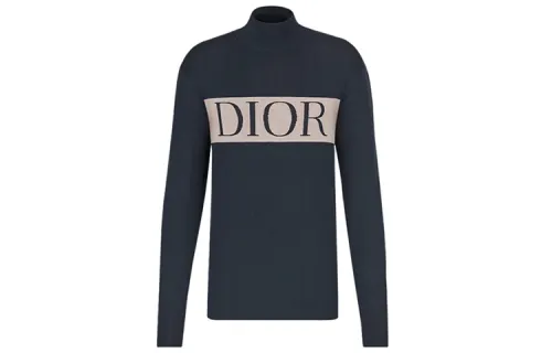 DIOR Cashmere Sweater Men's Navy Blue