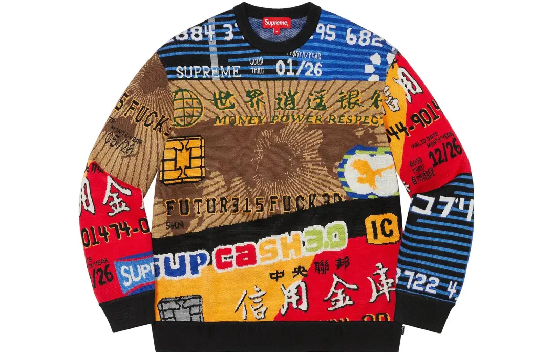 Supreme Credit Cards Sweater