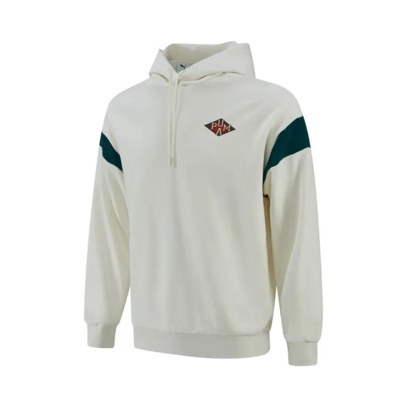 PUMA Sweatshirts Men's Ecru Hooded Moderate
