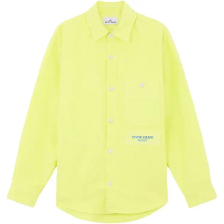Stone Island logo-embroidered shirt