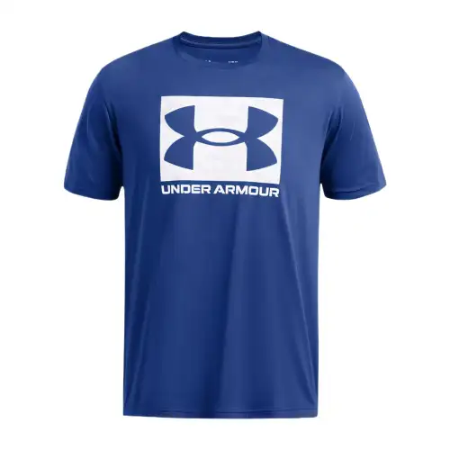 Under Armour ABC Camo Boxed Logo T Shirt Men's Blue