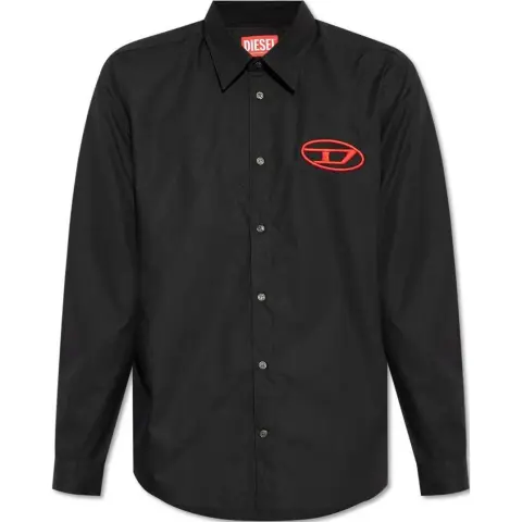 Diesel S-Simply-D Logo Embroidered Shirt