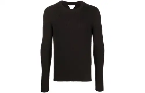 Bottega Veneta Sweaters Men's Black Crew Neck Moderate Set