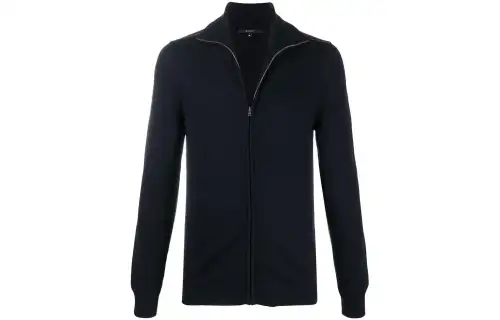 GUCCI High Neck Stripe Detailed Cardigan