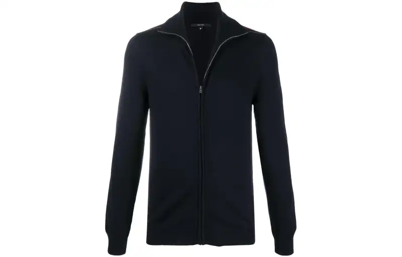 GUCCI High Neck Stripe Detailed Cardigan