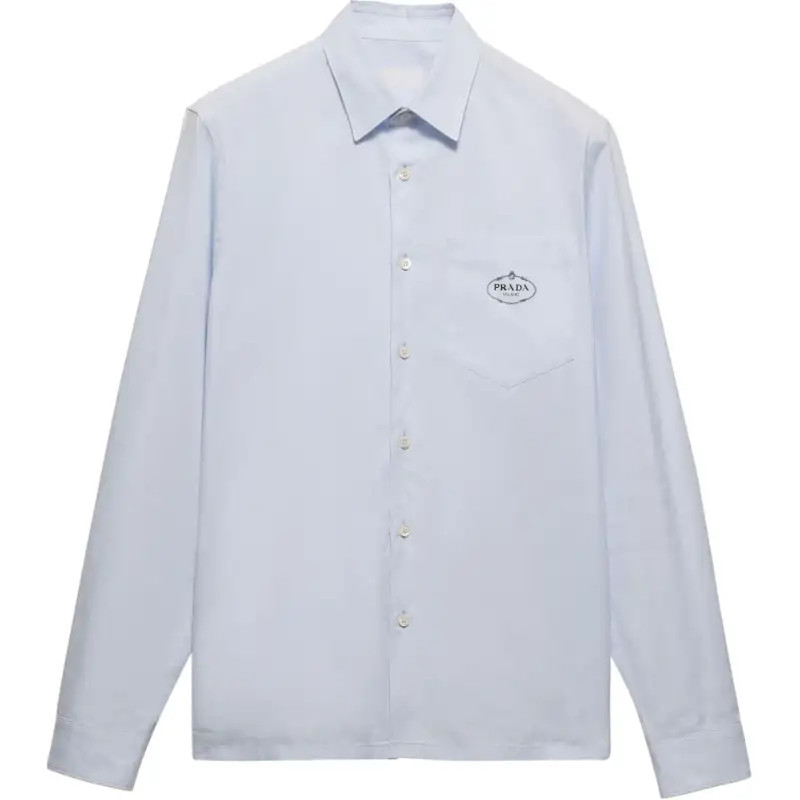 Prada 2010s logo-embroidered shirt