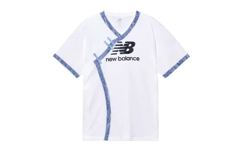 New Balance T Shirt Unisex White Blue