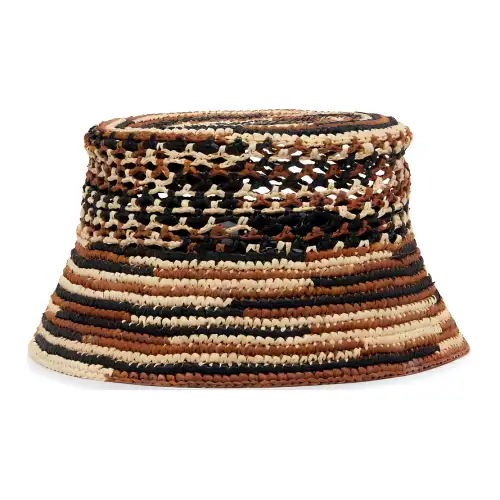 LOEWE Raffia Bucket Hats Women's Multicolor