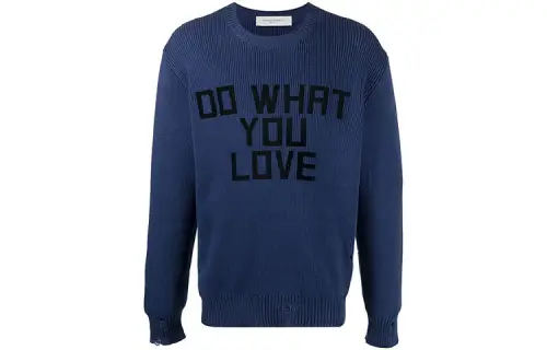 Golden Goose Sweaters Men's Blue Crew Neck Moderate