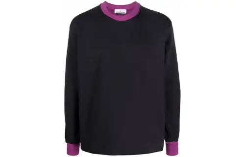 STONE ISLAND Sweaters Men's Black Crew Neck Moderate Base Layer