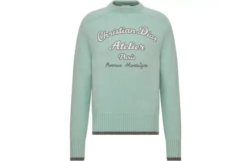 DIOR FW22 Sweater Men's Light Green