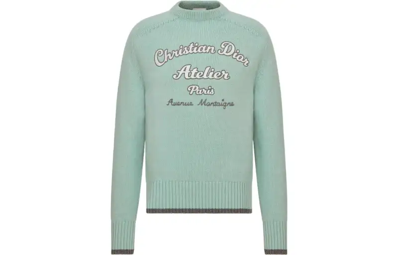 DIOR FW22 Sweater Men's Light Green