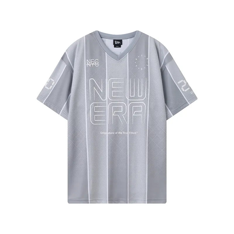 New Era T Shirt Unisex Light Gray