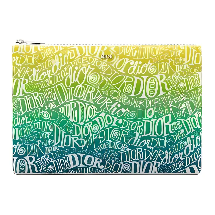 DIOR Shawn Collaboration Nylon Fabric Clutch Men's Gradient