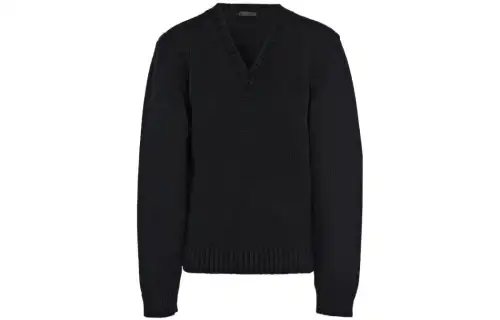 Prada V-neck Shetland wool jumper