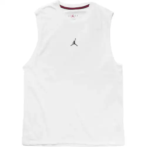 Jordan Tank Tops Men's White Crew Neck Moderate Other