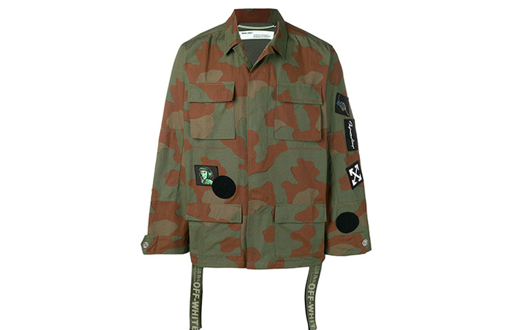 OFF WHITE Jackets & Coats Men's Green Camouflage