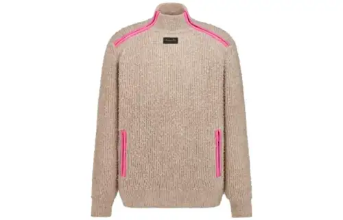 DIOR Homme Logo Patch High Neck Jumper