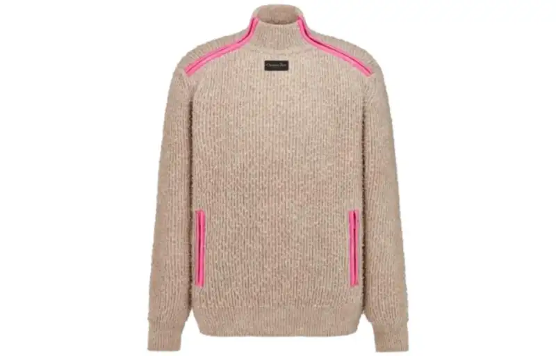 DIOR Homme Logo Patch High Neck Jumper