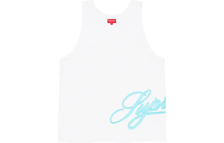 Supreme Mesh Script Tank Top