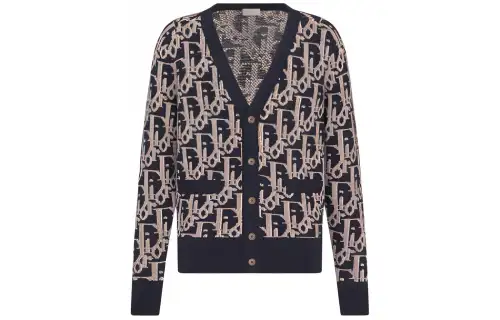 Dior 2010s Oblique-pattern cardigan