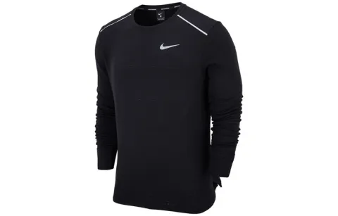 Nike Knitwear Men's Black Crew Neck Moderate Straight Fit
