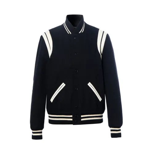SAINT LAURENT Snap Buttoned Teddy Bomber Jacket