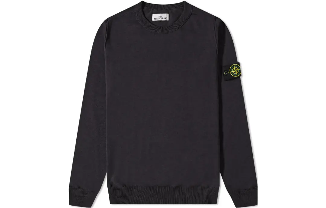 STONE ISLAND Sweaters Men's Charcoal Gray Crew Neck Moderate Other