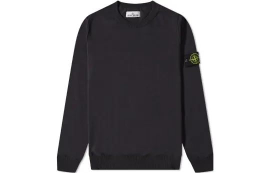 STONE ISLAND Sweaters Men's Charcoal Gray Crew Neck Moderate Other