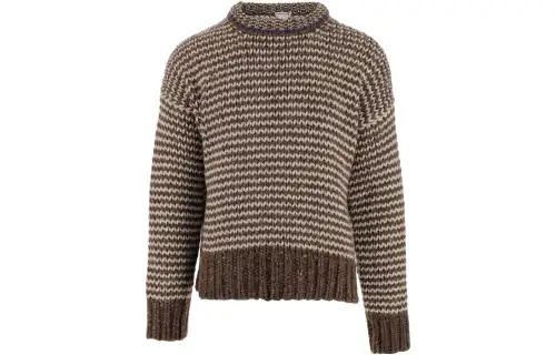 Bottega Veneta Sweaters Men's Brown Crew Neck Moderate Other