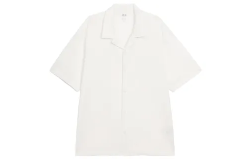 UNIQLO Polo Shirts Men's White Other Moderate Straight Fit