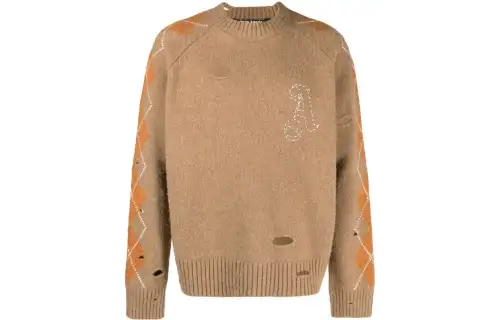 PALM ANGELS Sweaters Men's Beige Crew Neck Moderate