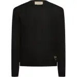 GUCCI Sweaters Men's Black Crew Neck Moderate Other