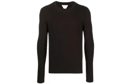 Bottega Veneta Sweaters Men's Black Crew Neck Moderate Other