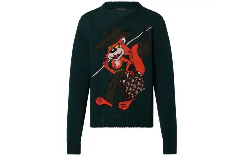 LOUIS VUITTON Sweater Men's Green