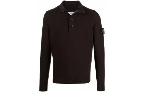 STONE ISLAND Sweaters Men's Brown Turtleneck Moderate Base Layer