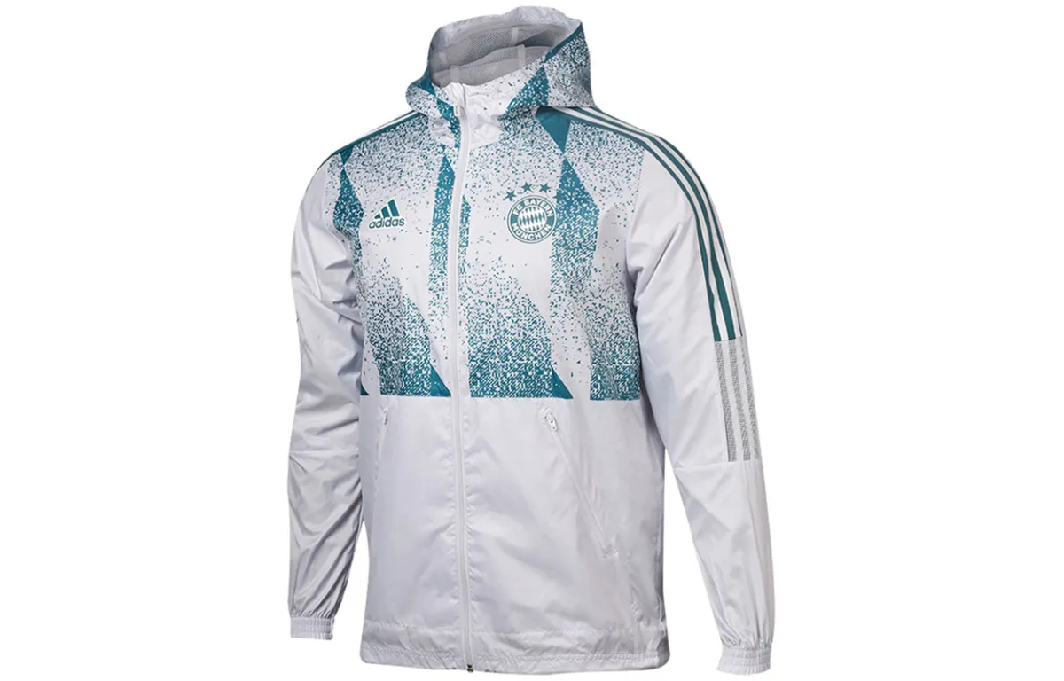 Adidas Jackets Men's White Hooded Moderate Other