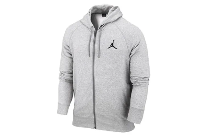 Jordan Jackets Men's Gray Hooded Moderate Other