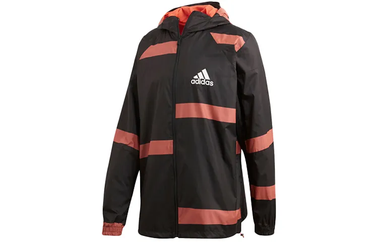 Adidas Jackets Men's Black Hooded Moderate Other