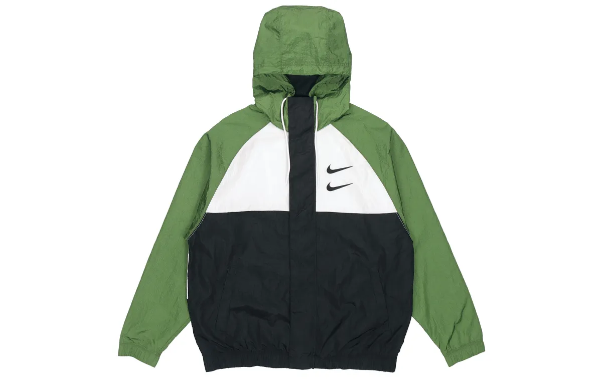 Nike Jackets Men's Green Hooded (Non-detachable) Moderate Other