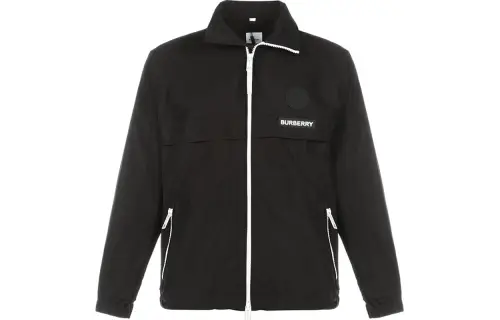 Burberry Jackets Men's Black Lapel Moderate Other