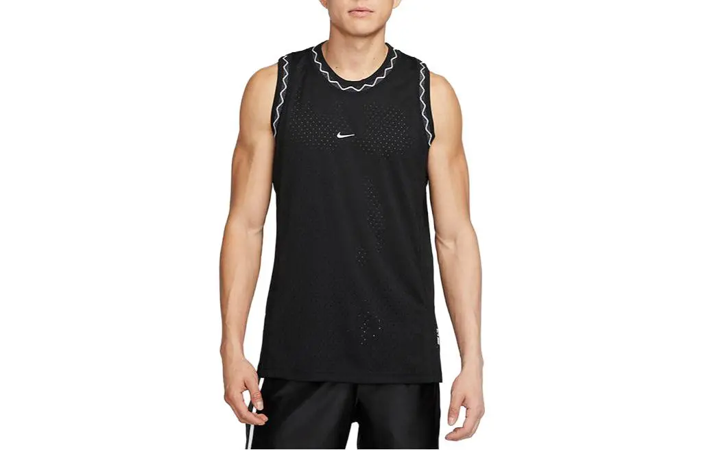 Nike Tank Tops Men's Black Crew Neck Moderate Straight Fit