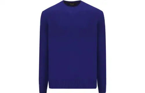 Loro Piana Knitwear Men's Blue Crew Neck Moderate Other