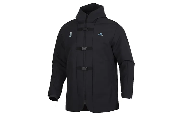 Adidas Jackets Men's Black Hooded Moderate Other