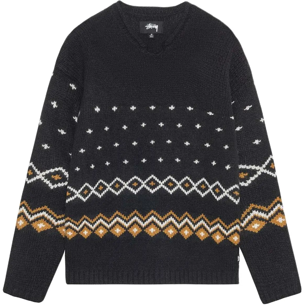 Stussy Roll Neck Fairisle Sweater