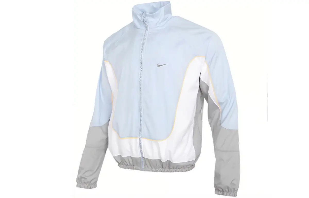 Nike Jackets Men's Hydrogen Blue Stand Collar Moderate Other