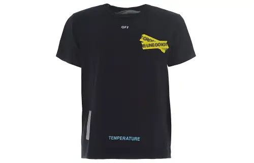 OFF WHITE T Shirts Men's Crew Neck Moderate Straight Fit