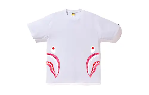 Bape Fire Camo Side Shark Tee